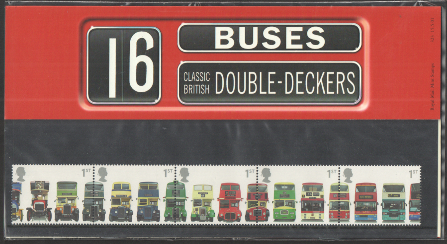 (image for) 2001 Double Decker Buses Royal Mail Presentation Pack 323